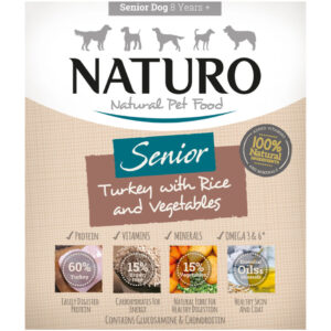 Naturo Senior Dog Tray - Turkey, Rice & Veg (400g)