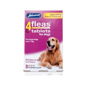 4fleas Tablets - Dogs Over 11kg (3 Tablets)
