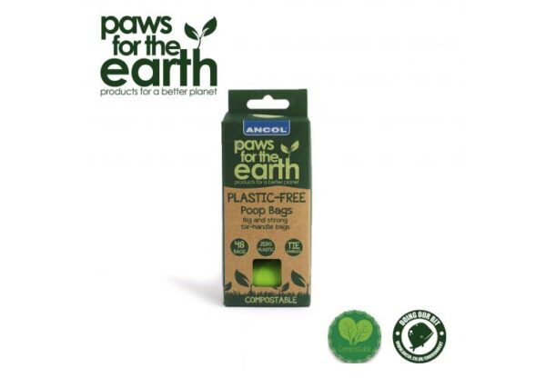Ancol Paws For The Earth Plastic Free Poo Bags (4x12)