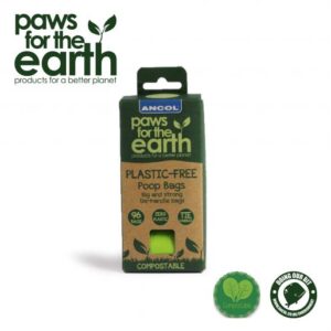 Ancol Paw For The Earth Plastic Free Poop Bags - Refill Pack (8x12)