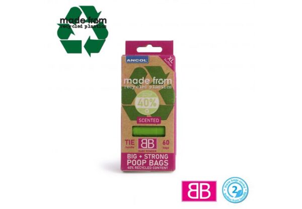 Ancol Made From Scented Poop Bags - Refill Pack (4x15)