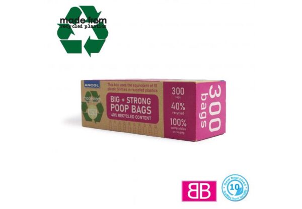 Ancol Made From Giant Poop Bags - Scented (Roll Of 300)