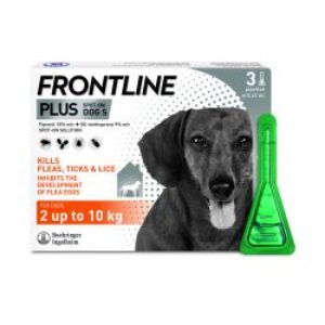 Frontline Plus Spot On - Small Dog 2-10kg (3 Pipettes)