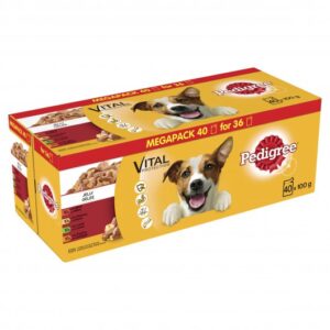 Pedigree Dog Pouches - Mixed Selection In Jelly (40x100g)