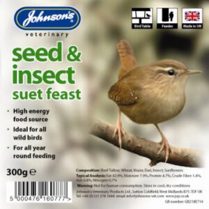 Wild Bird Suet Tray Seed & Insect 300g