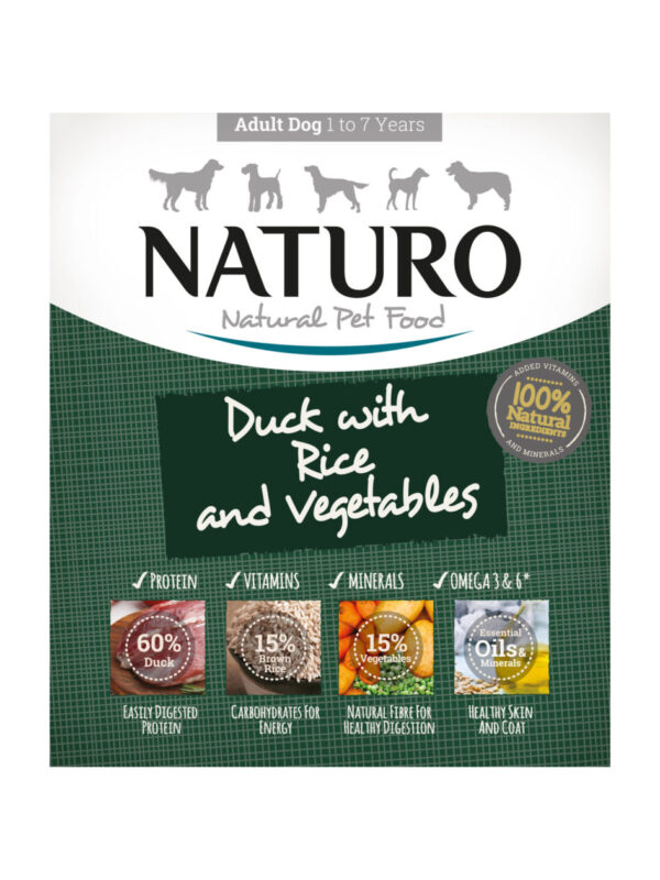 Naturo Adult Dog Tray - Duck, Rice & Veg (400g)