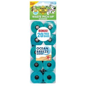 Bags On Board Scented Refill Rolls Ocean Breeze (10x14)