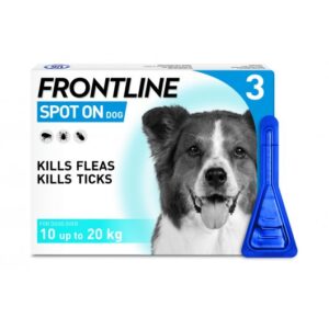 Frontline Spot On - Medium Dog 10-20kg (3 Pipettes)
