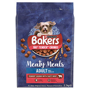 Bakers Complete Adult Meaty Meals - Beef (2.7kg)