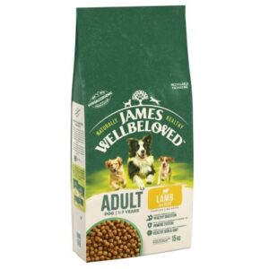 James Wellbeloved Adult Dog Maintenance - Lamb & Rice Kibble (15kg)