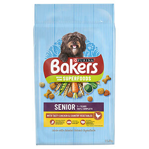 Bakers Senior Dog Food - Chicken and Veg (12.5kg)