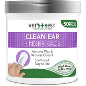 Vets Best Clean Ear Finger Pads (Pack Of 50)