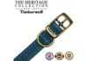 Ancol Timberwolf Leather Collar - Blue - Image 2