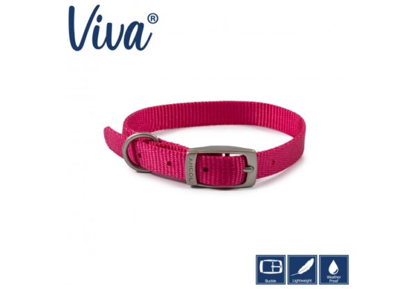 Ancol Viva Nylon Collar - Pink