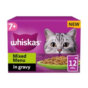 Whiskas 7+ Cat Pouches - Mixed Menu In Gravy (12x85g)