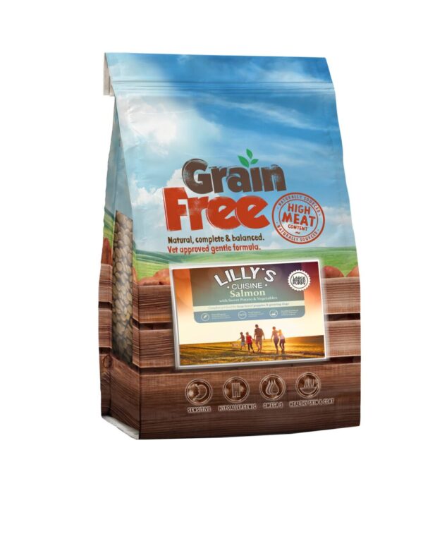 Lilly's Cuisine Grain Free Large Breed Puppy - Salmon With Sweet Potato & Vegetables (12kg)