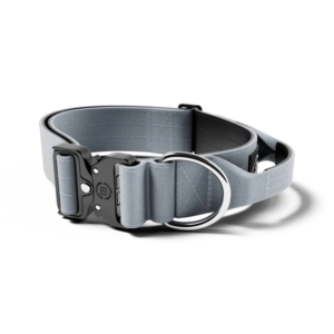 BullyBillows 5cm Combat Collar - Metal Grey