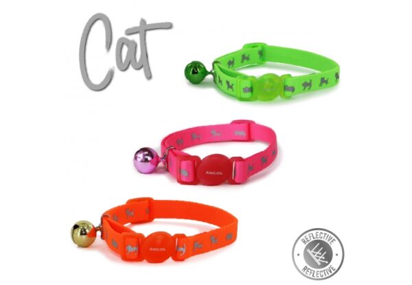 Ancol Safety Buckle Hi Vis Cat Collar