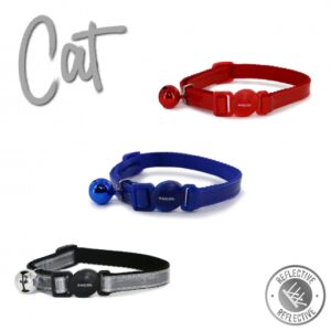 Ancol Safety Buckle Reflective Gloss Cat Collar