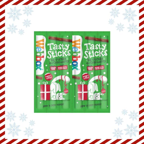 Webbox Cat Turkey And Cranberry Festive Sticks (6pck)