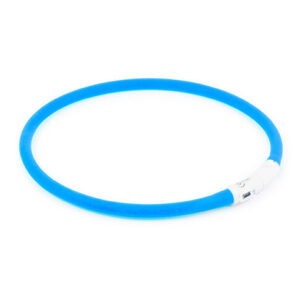 Ancol Usb Rechargeable Night Time Flashing Halo Blue 70cm (Cut To Size)