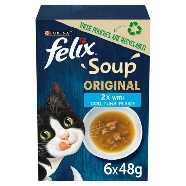 FELIX Soup Strips Mixed Variety - Fish Selection (6x48g)