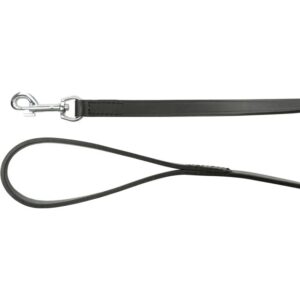 Trixie Active Leather Leash - Black (M–L: 1.00 M/18 Mm)
