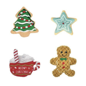 KONG Xmas Scrattles Cafe Cat Toy Assorted