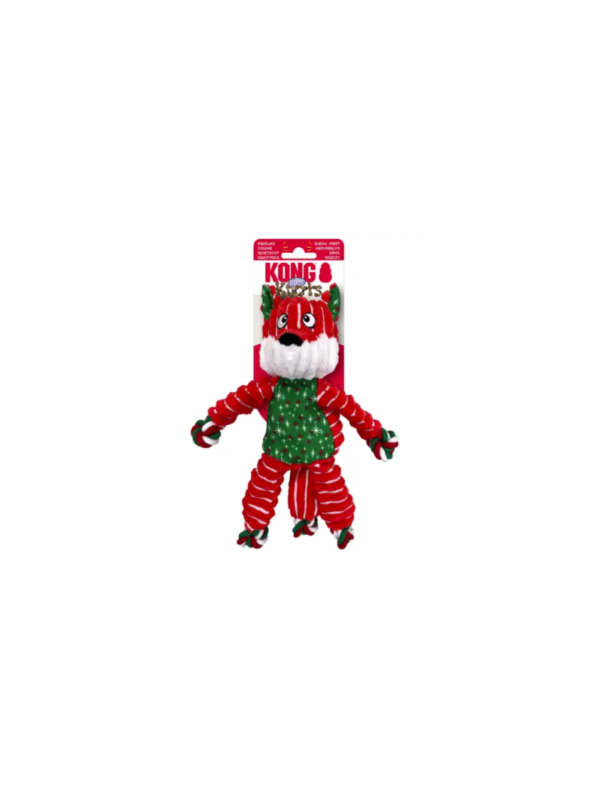 KONG Xmas Floppy Knots Fox Small/Medium