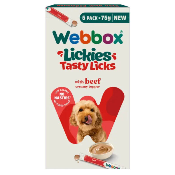 Webbox Dog Lickies Beef