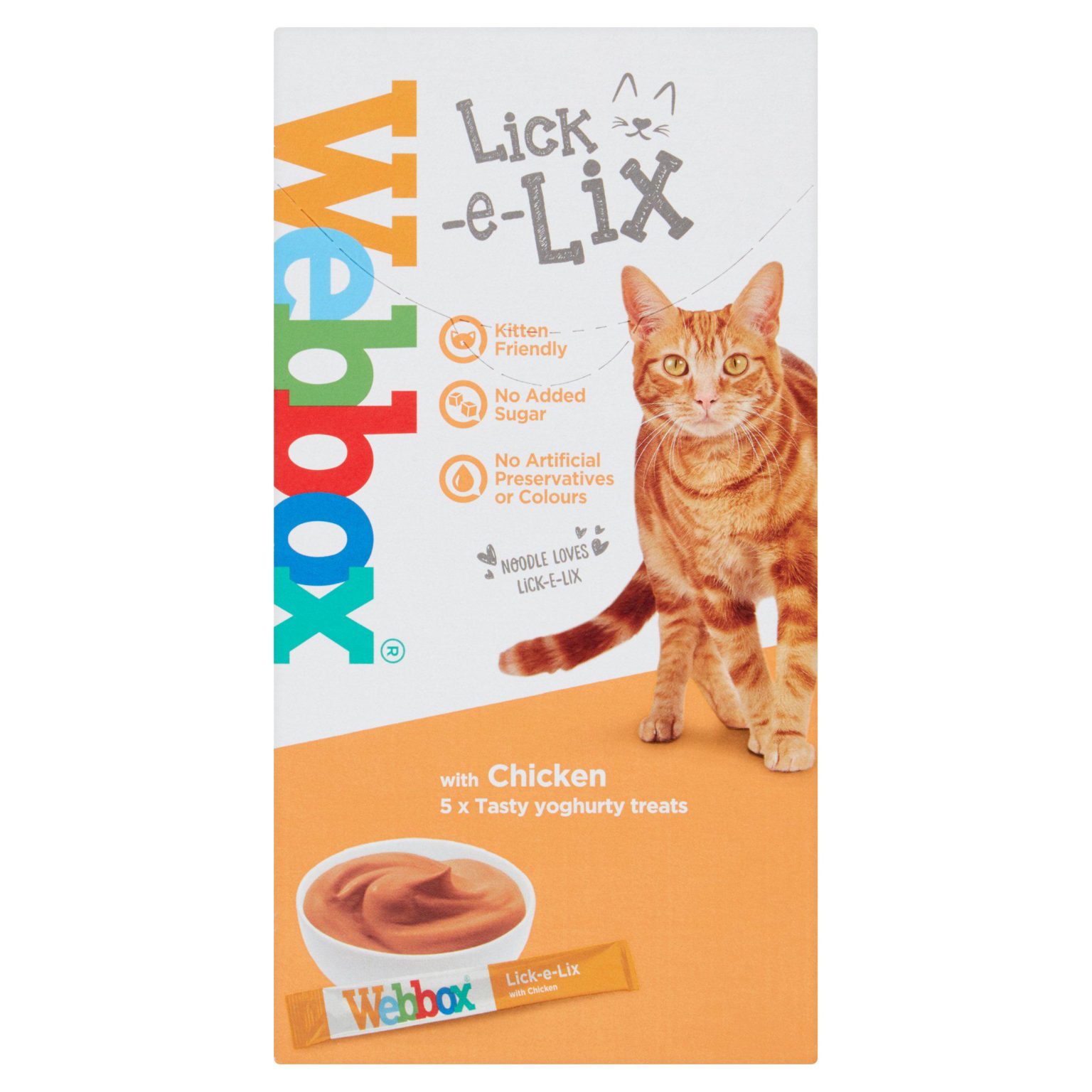 box Cats Delight Lickelix Cat Treats Chicken 5x15g Pet Stop Direct