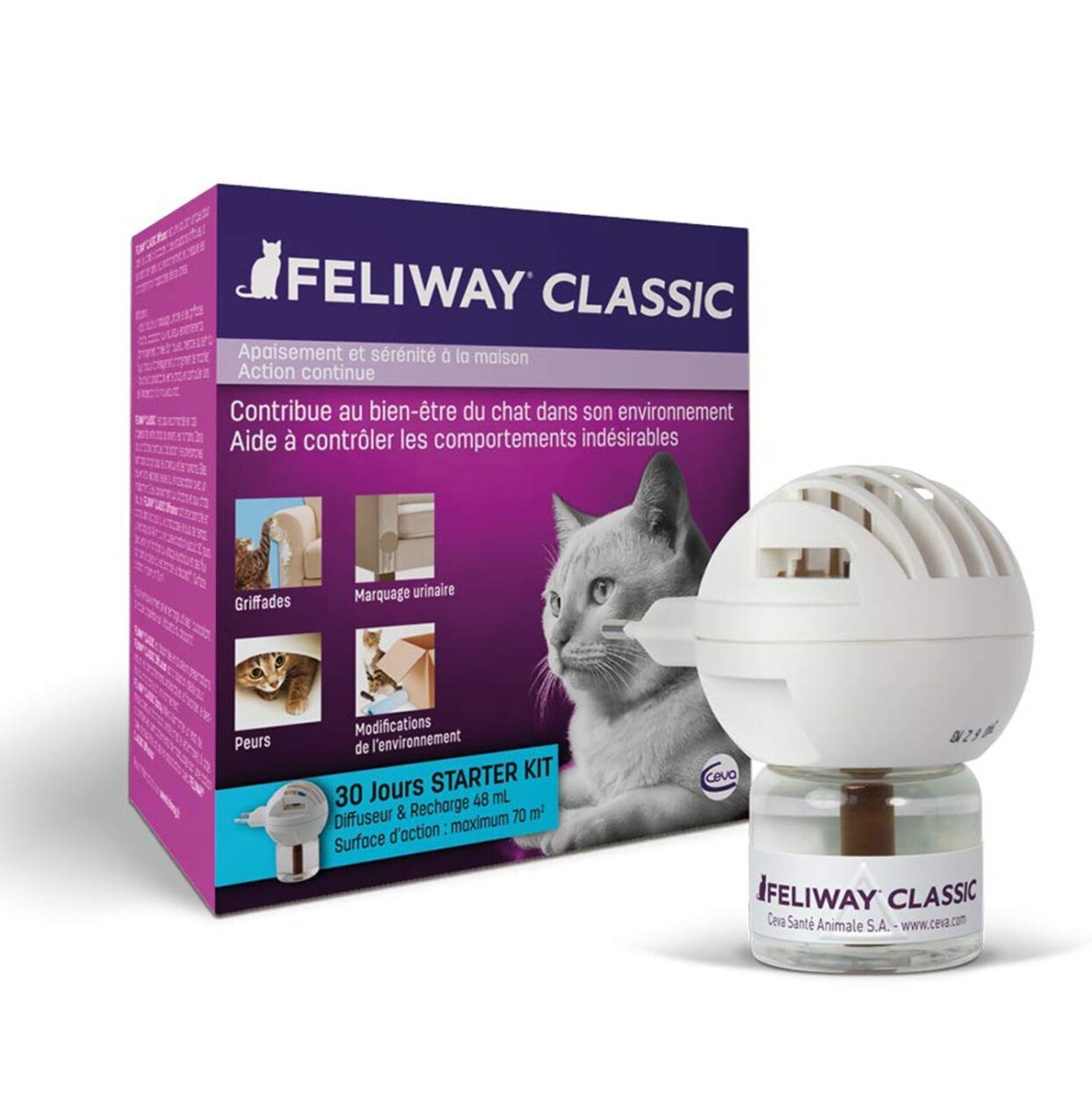 CEVA Feliway Friends Pheromone Diffuser for Cats Refill Vial (48mL) — My  Animal Dispensary