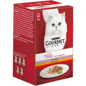 Gourmet Mon Petit Game, Liver and Beef 6x50G