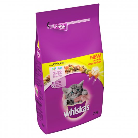 Whiskas Dry Kitten With Chicken 2kg Pet Stop Direct