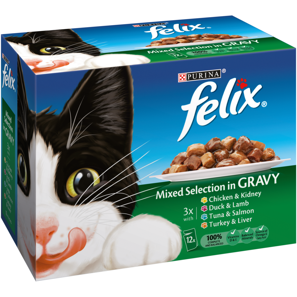 Felix Cat Food Mixed Selection In Gravy 12X100G Pet Stop Direct