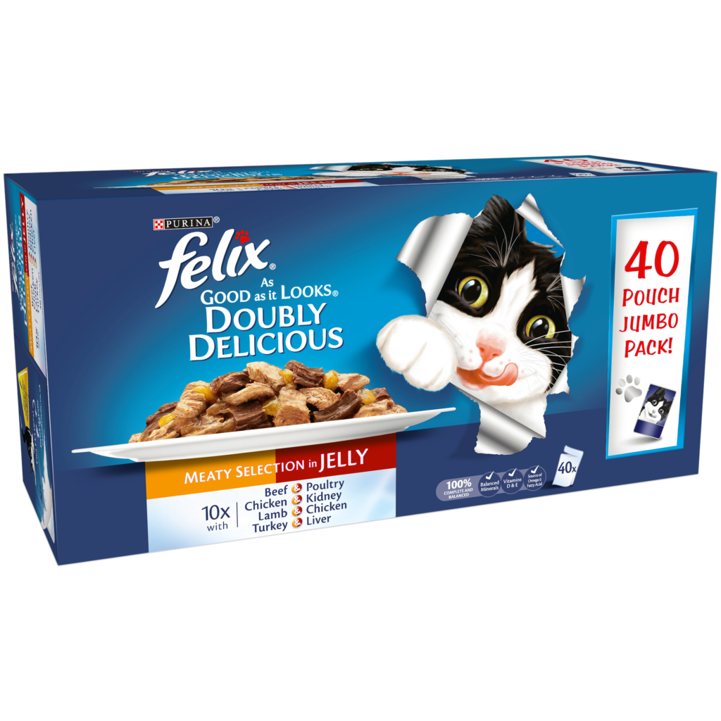 Felix As Good As It Looks Doubly Delicious Meat 40X100G - Pet Stop Direct