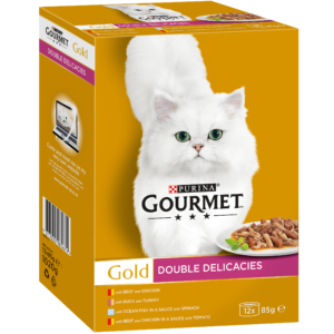 Gourmet Gold Cat Food Double Delicacies 8x85G