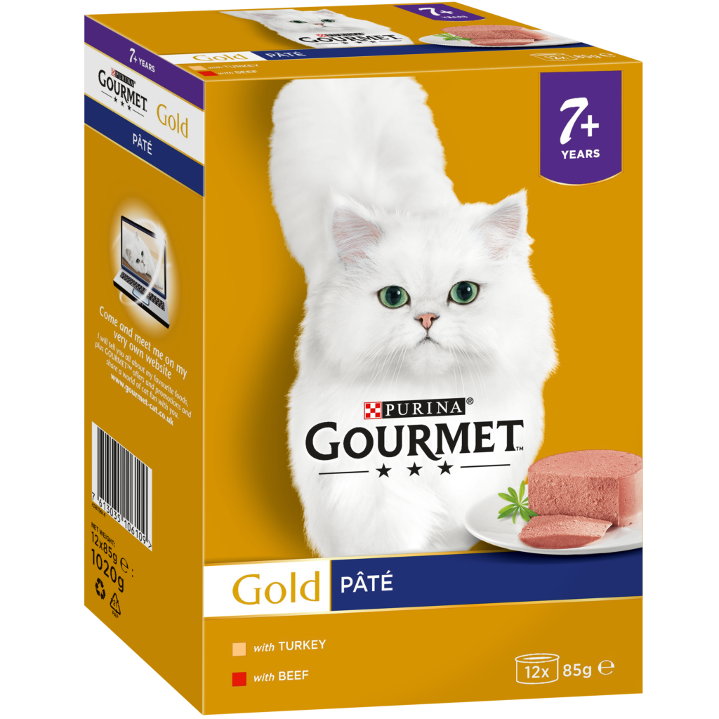 Gourmet Gold Senior Pate Salmon Ocean Fish 8x85G Pet Stop Direct