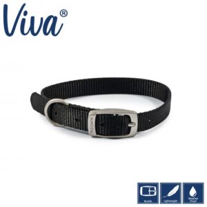 Ancol Viva Nylon Collar – Black